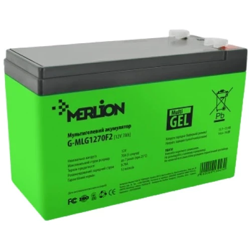 Акумуляторна батарея MERLION G-MLG1270F2 12 V 7 Ah